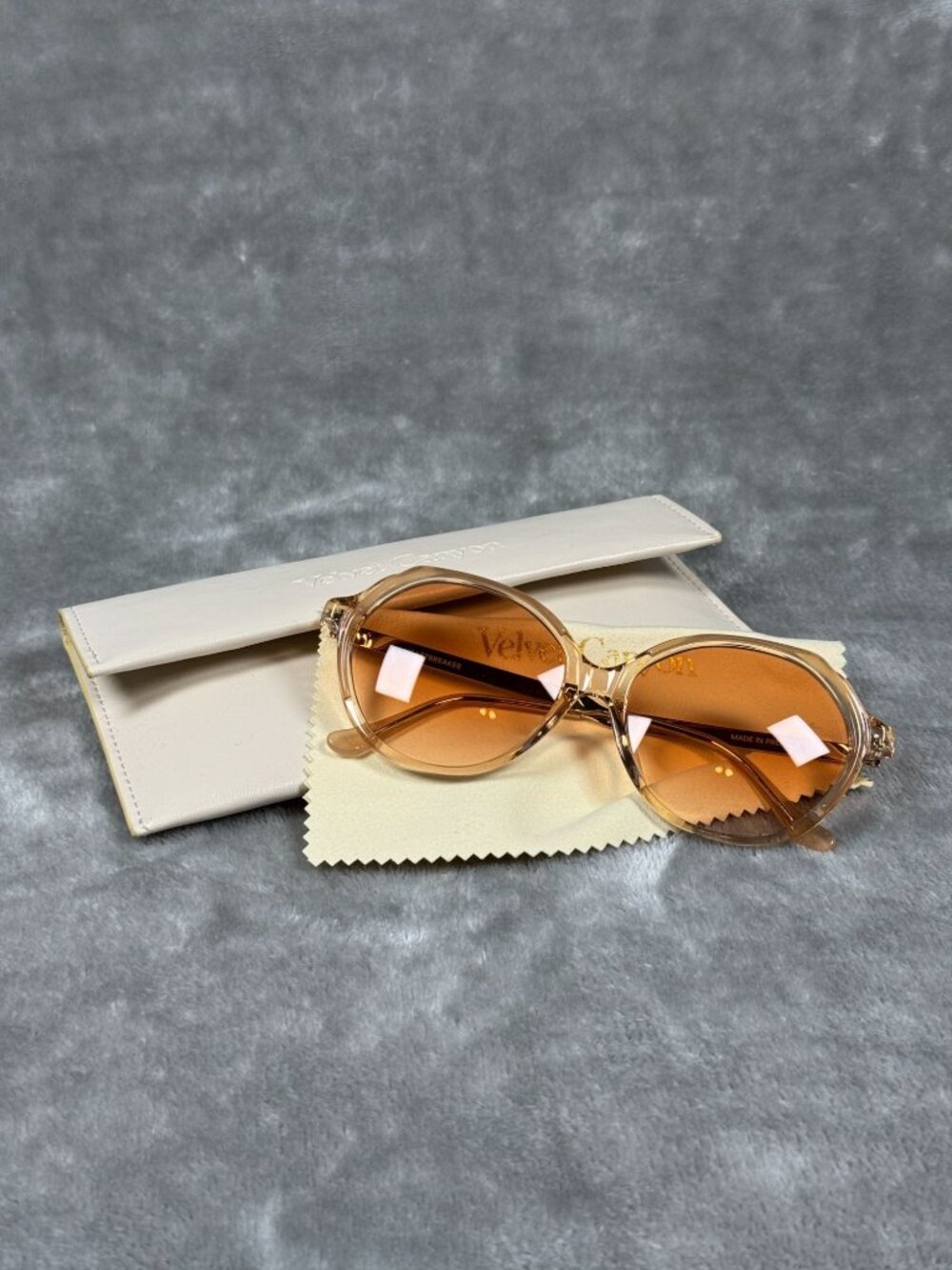 Velvet Canyon Heartbreaker Peach Sunglasses With UV400 Protection & Acetate Fram